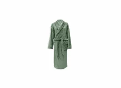 Badjas S - flanel - olive green