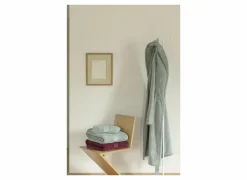 Badjas S flanel sea green