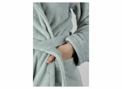 Badjas XS flanel sea green