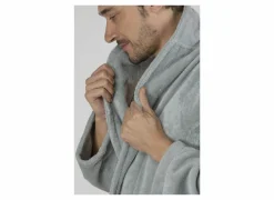 Badjas XS flanel sea green