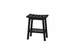 Badkamerbank Bamboe zwart