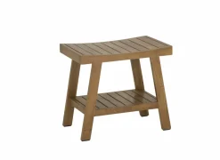 Badkruk 53x34x47cm - geschuurd teak - naturel