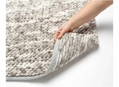 Badmat Urdu 55x65cm - polyester & katoen - taupe