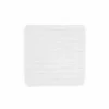 Badmat 60x60cm - polyester & katoen - wit