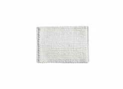 Badmat 50x75cm - polyester - wit