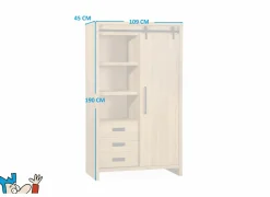 Barkast Cottage 109cm - lamulux - naturel