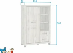 Barkast Elegance 114cm - decor - canada oak