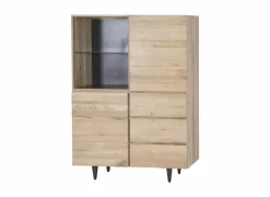 Barkast Palacio 125cm - eik massief & decor - naturel