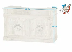 Barkast Troll 180cm - mango massief - naturel