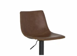 Barstoel Alamo ZH60-82cm - lederlook - cognac
