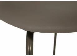 Barstoel Bistro ZH65cm - lederlook - donkerbrons/fango