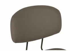 Barstoel Bistro ZH65cm - lederlook - donkerbrons/fango