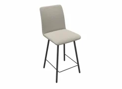 Barstoel Pisa ZH65cm - stof & staal - vogue canvas & antraciet