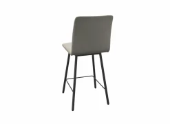 Barstoel Pisa ZH65cm - stof & staal - vogue canvas & antraciet