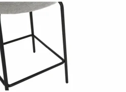 Barstoel Shell ZH65cm - stof - grijs