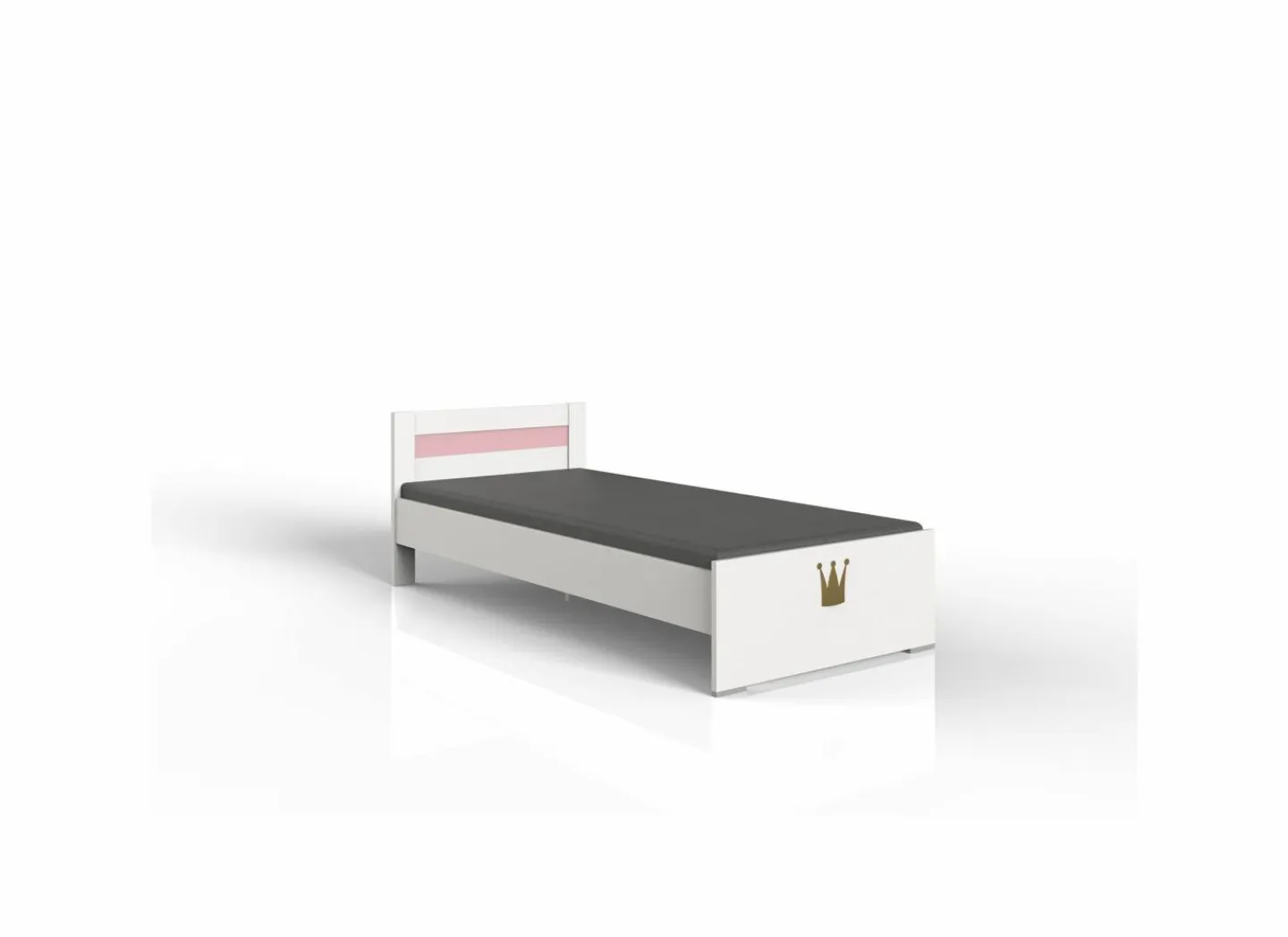 Bed Cindy 90x200cm - decor - roze & wit