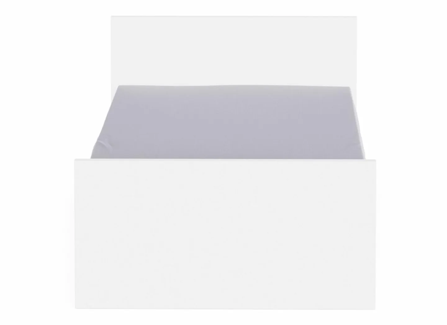 Bed Clyde 90x200cm - decor - wit met opbergruimte