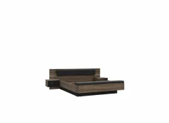 Bed Dolce 180x200cm - decor - mud oak & black oak