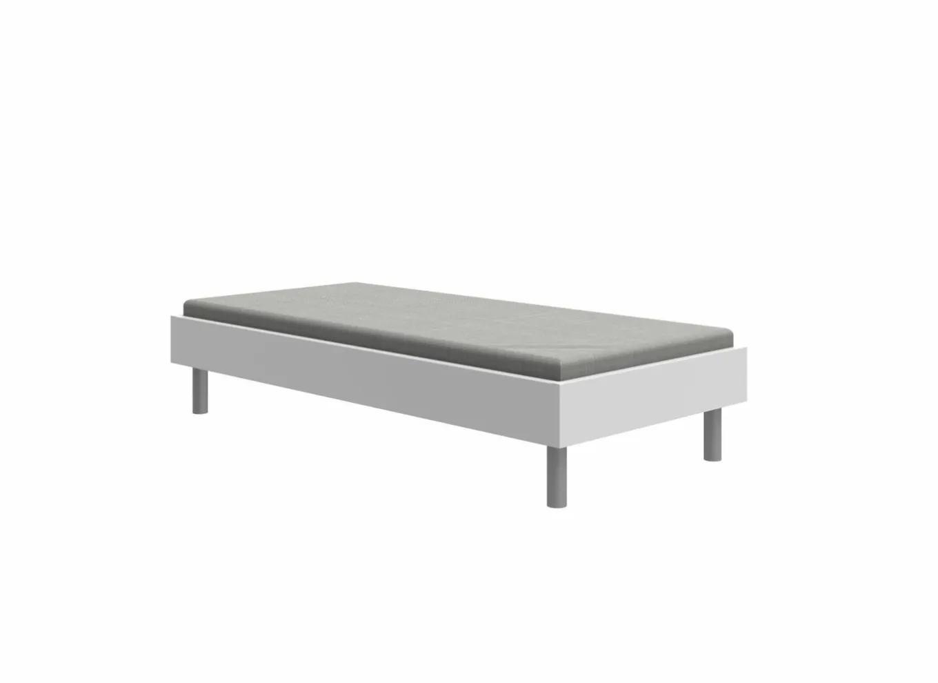 Bed Easy 100x200cm - decor - wit