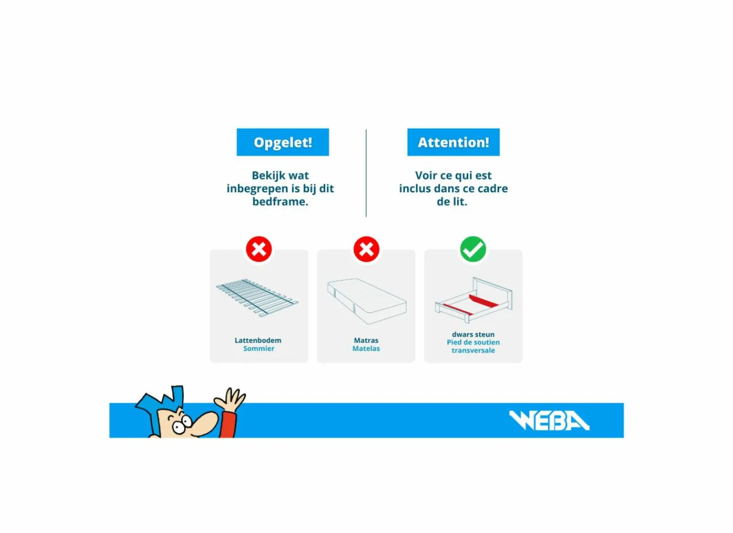 Bed Elias 160x200cm - decor - grijze eik