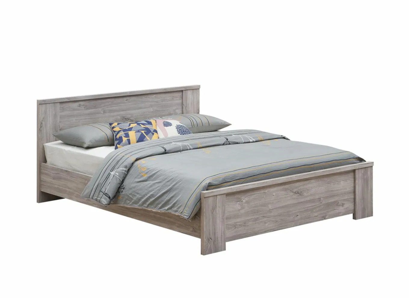 Bed Elias 180x200cm - decor - grijze eik