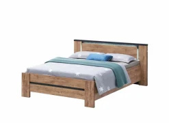 Bed Elsa 180x200cm - decor - industrial oak & black