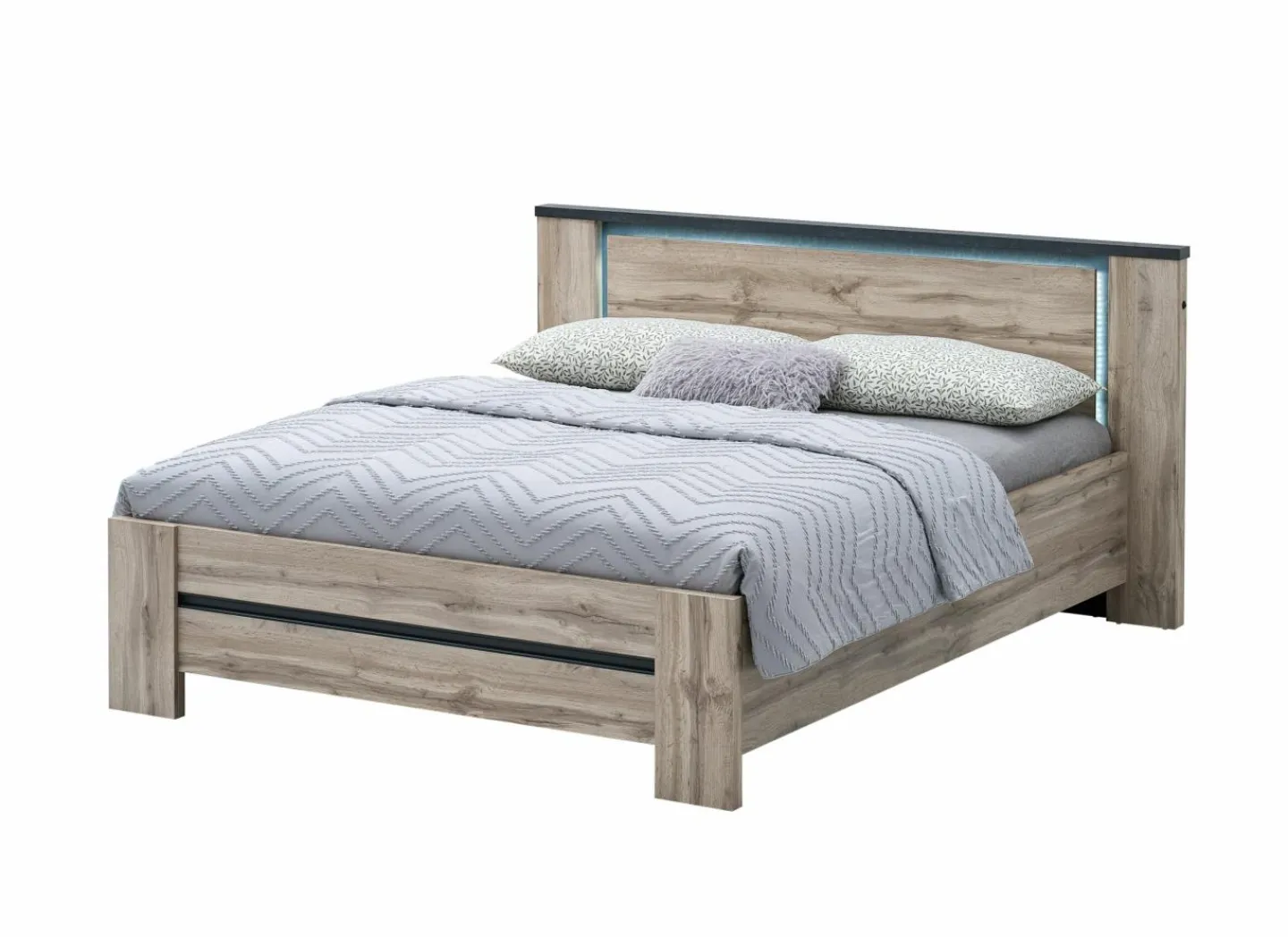 Bed Elvira 160x200cm - decor - canada oak