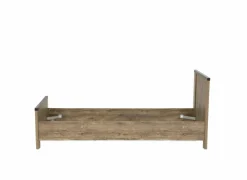 Bed Esra 90x200cm - decor - industrial oak & black concrete