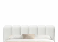 Bed Isola 160x200cm met opbergruimte - bouclé - wit