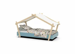 Bed Lodge 90x200cm - MDF - blauw