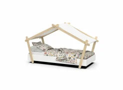 Bed Lodge 90x200cm - MDF - wit