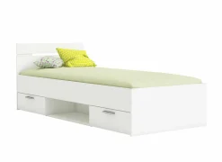 Bed Michigan 90x200cm - decor - wit met opbergruimte