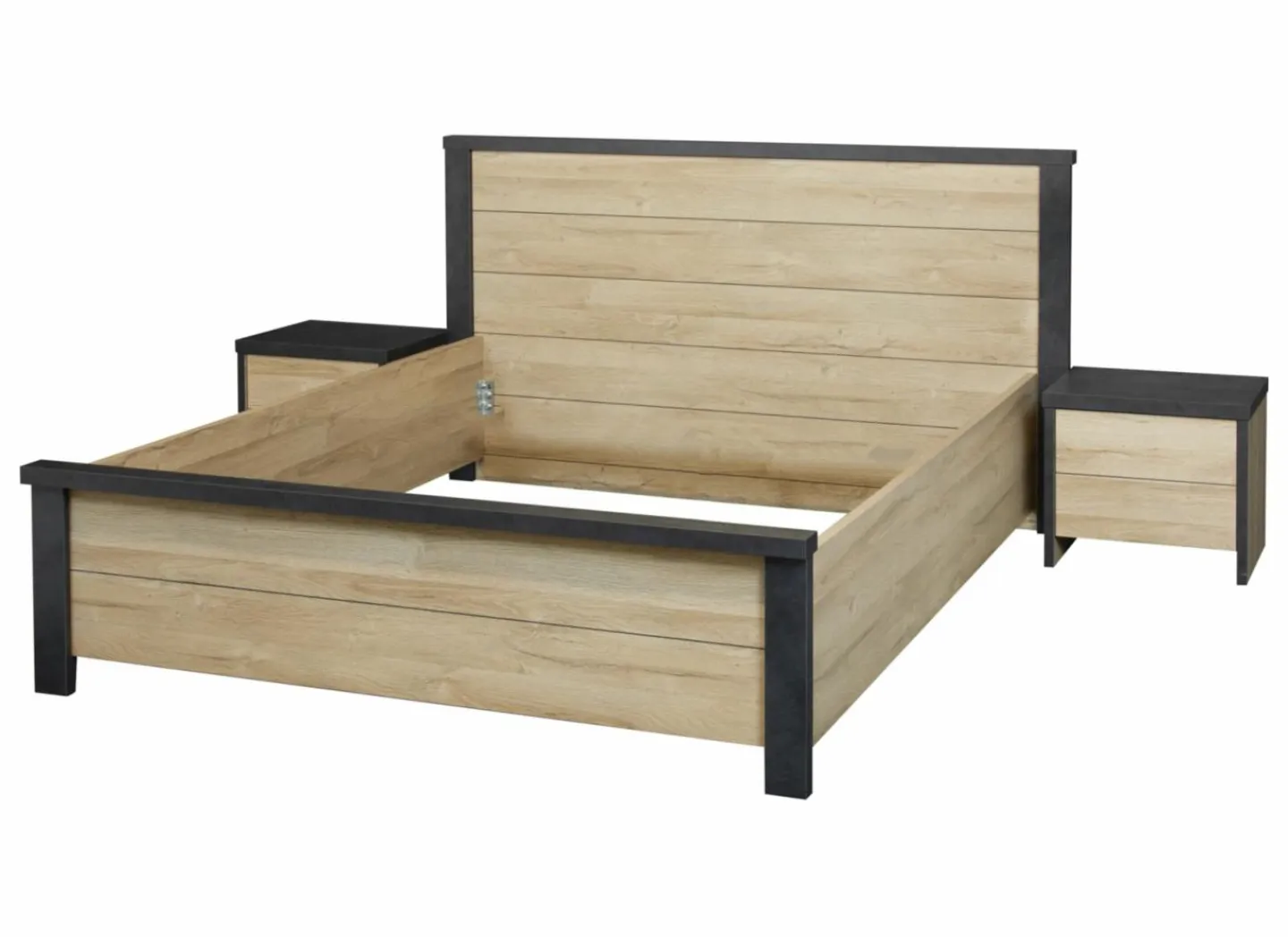Bed Phaedra 160x200cm - decor - Franse eik & nox