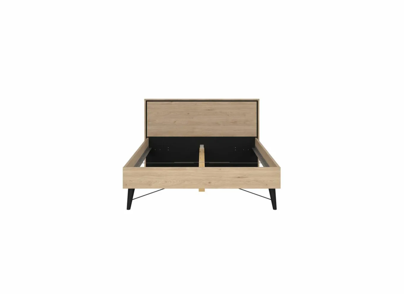 Bed Ry 140x200cm - decor - bruin & zwart