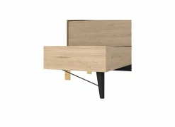 Bed Ry 140x200cm - decor - bruin & zwart