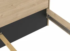 Bed Ry 180x200cm - decor - bruin & zwart