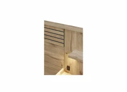 Bed Tanya 160x200cm - decor - canyon oak & elegant black