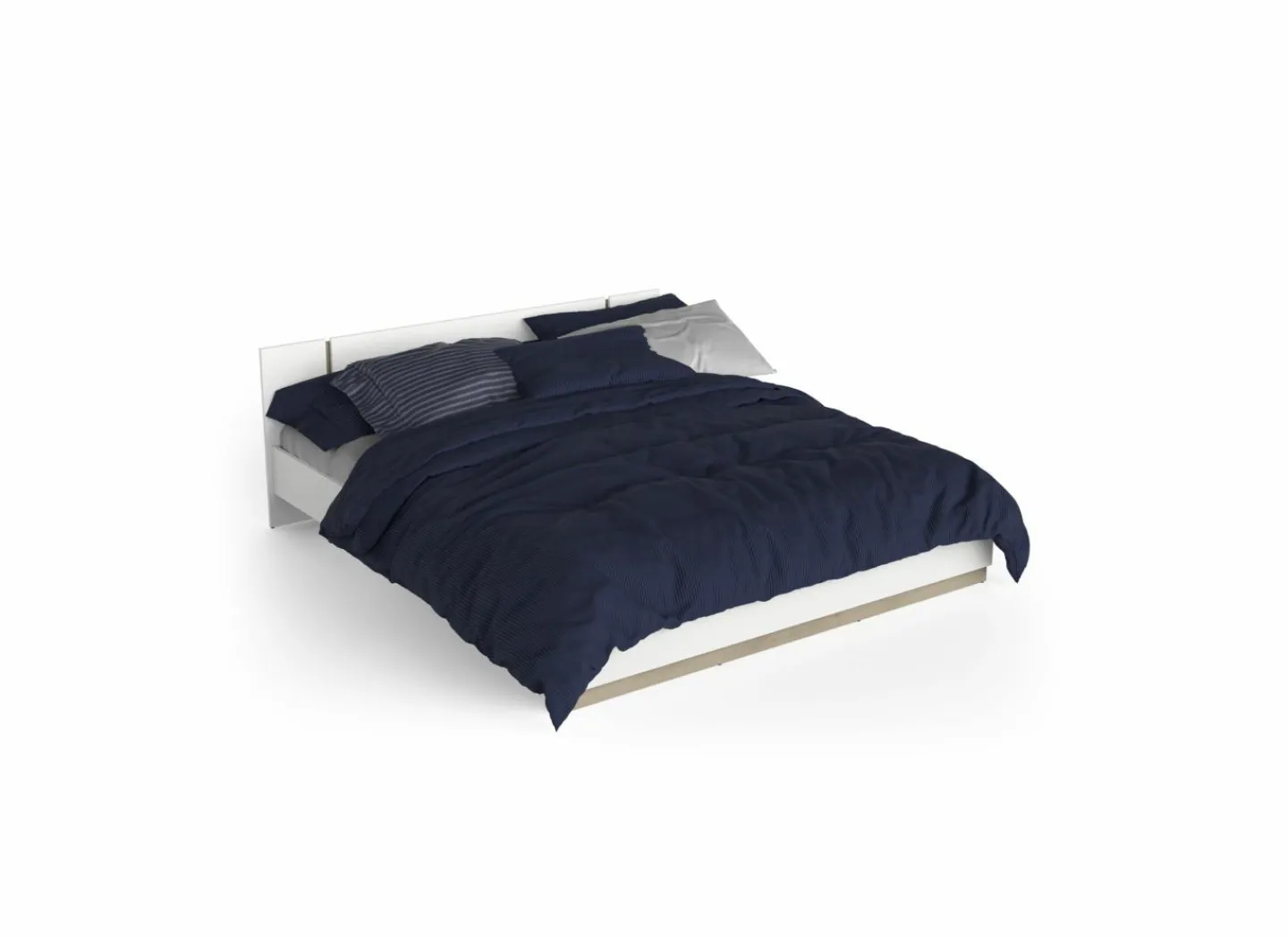 Bed Watson 180x200cm - decor - kronberg eik & wit