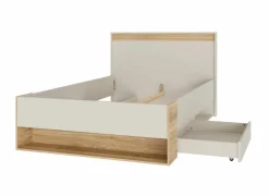 Bed Wexlin 120x200cm - decor - sand & mauvella oak