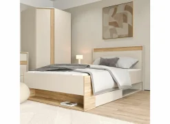 Bed Wexlin 120x200cm - decor - sand & mauvella oak