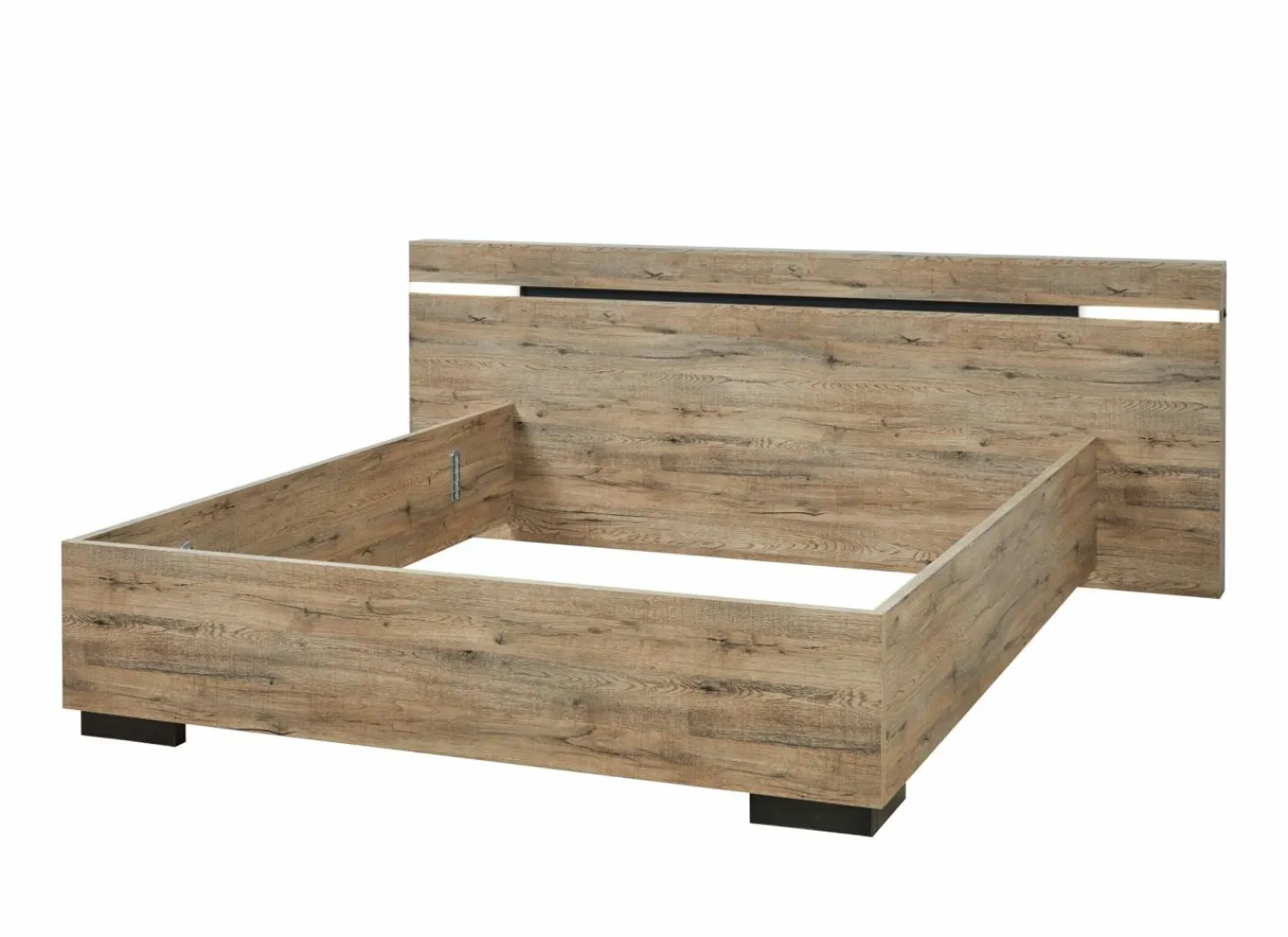 Bed 140x200cm - decor - scarlet eik