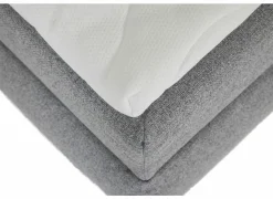 Bedbox Atlantis 180x200cm - stof - grijs met opbergruimte