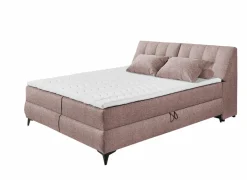 Bedbox Atlantis 180x200cm - stof - flamingo met opbergruimte