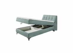 Bedbox Atlantis 120x200cm - stof - munt met opbergruimte