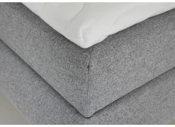 Bedbox Atlantis 160x200cm - stof - grijs met opbergruimte