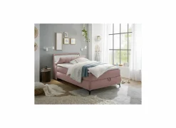Bedbox Atlantis 120x200cm - stof - flamingo met opbergruimte