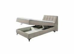 Bedbox Atlantis 120x200cm - stof - zand met opbergruimte