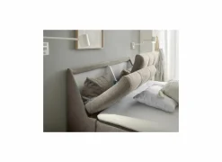 Bedbox Atlantis 140x200cm - stof - zand met opbergruimte