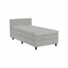 Bedbox BOX53 100x200cm - stof - taupe