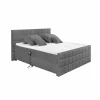 Bedbox Gabun 180x200cm - stof - antraciet elektrisch